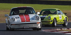 Porsche 911 racing on track